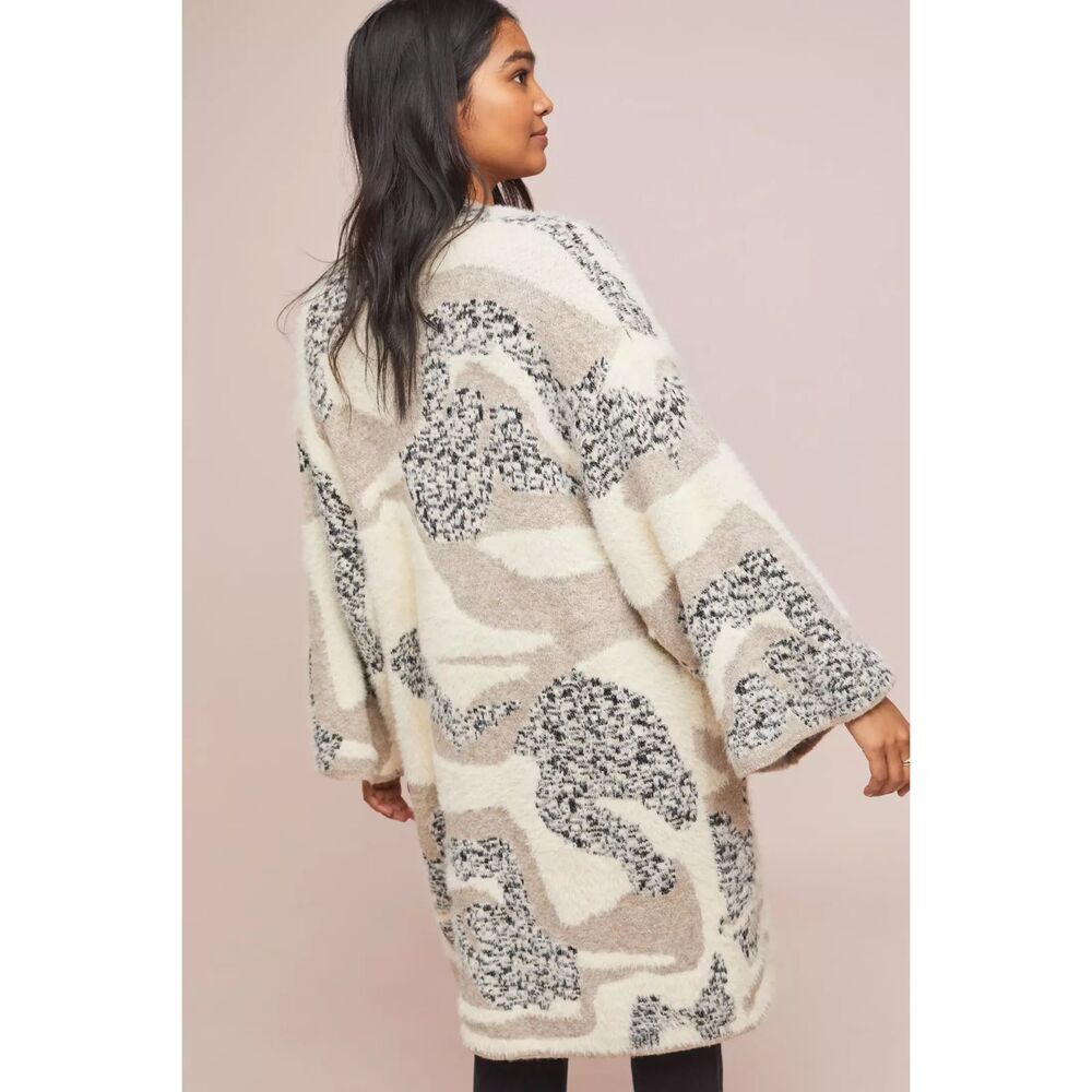 Anthropologie Winter Walk Fuzzy Kimono fits like oversized medium